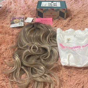 Blonde wig precut lace front